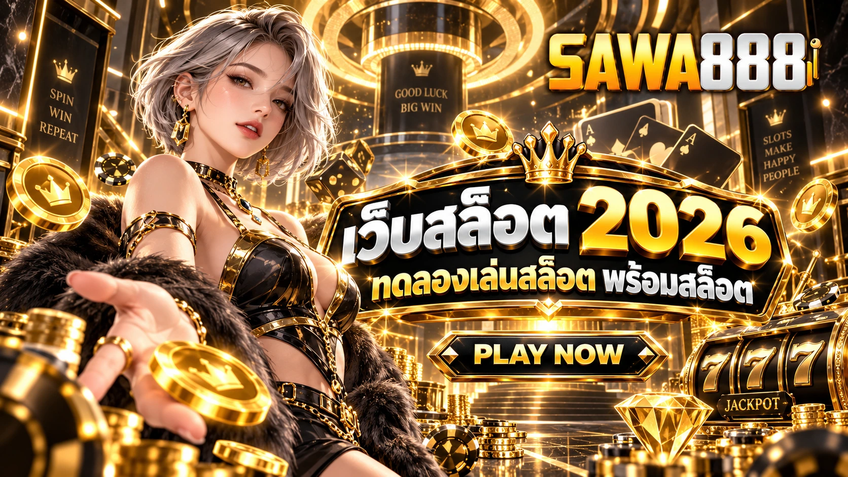 SAWA888 เว็บสล็อต 2026 ทดลองเล่นสล็อต รวมสล็อต PG และสล็อตวอเลท